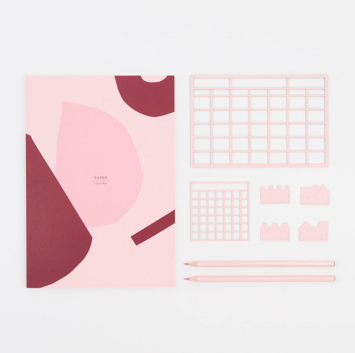 Maison Bonne Nouvelle – PAPER – Pink Dot Mesh Notebook B5 (17.6 x 25 cm)