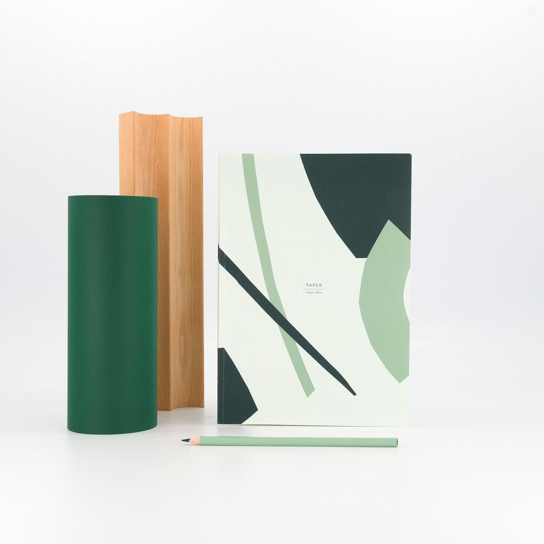 Maison Bonne Nouvelle – PAPER – Cuaderno Verde Malla de puntos B5 (17,6 x 25 cm)