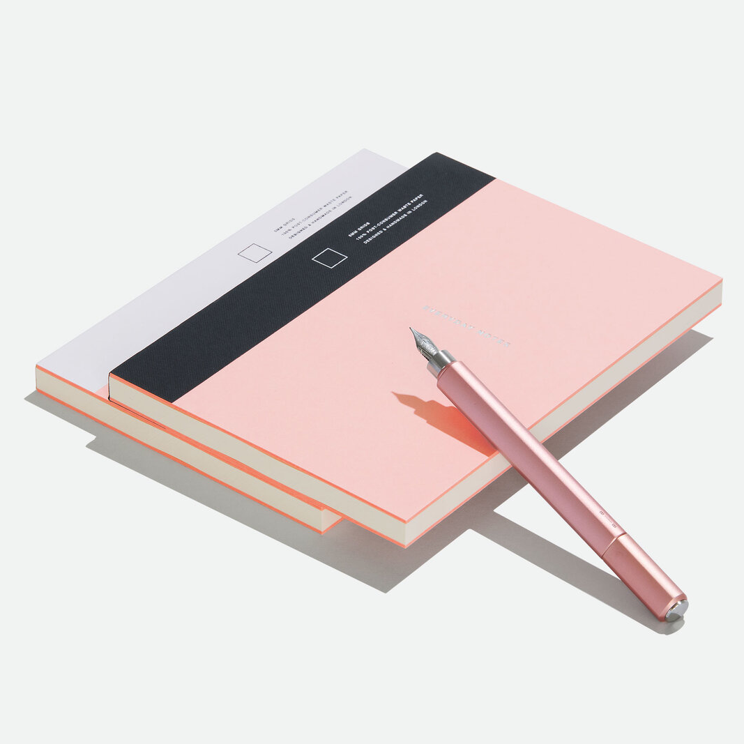 Before Breakfast – Every Day Notes Coral Black Blank – Cuaderno Liso A ...