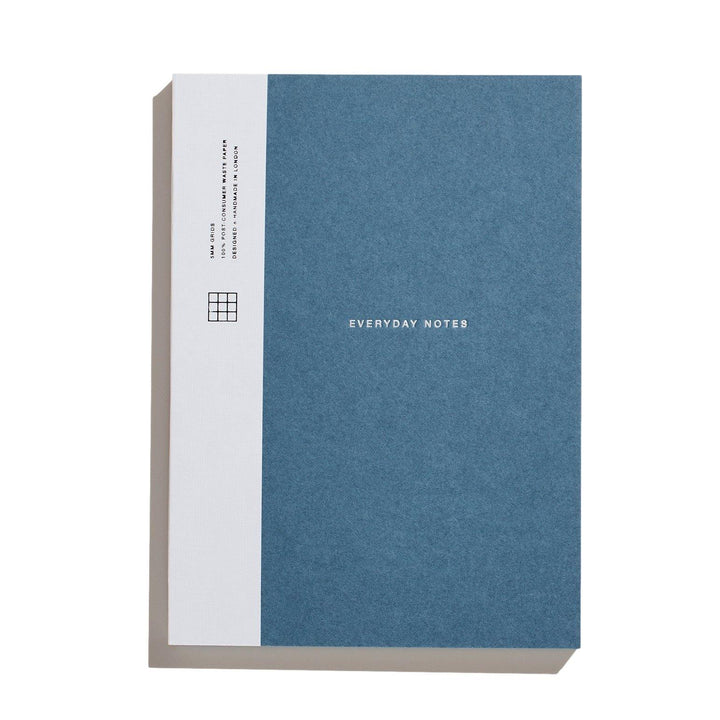 Before Breakfast – Every Day Notes Stone Blue Grids – A5 Squared Notebook (19.6 x 14.1 cm)