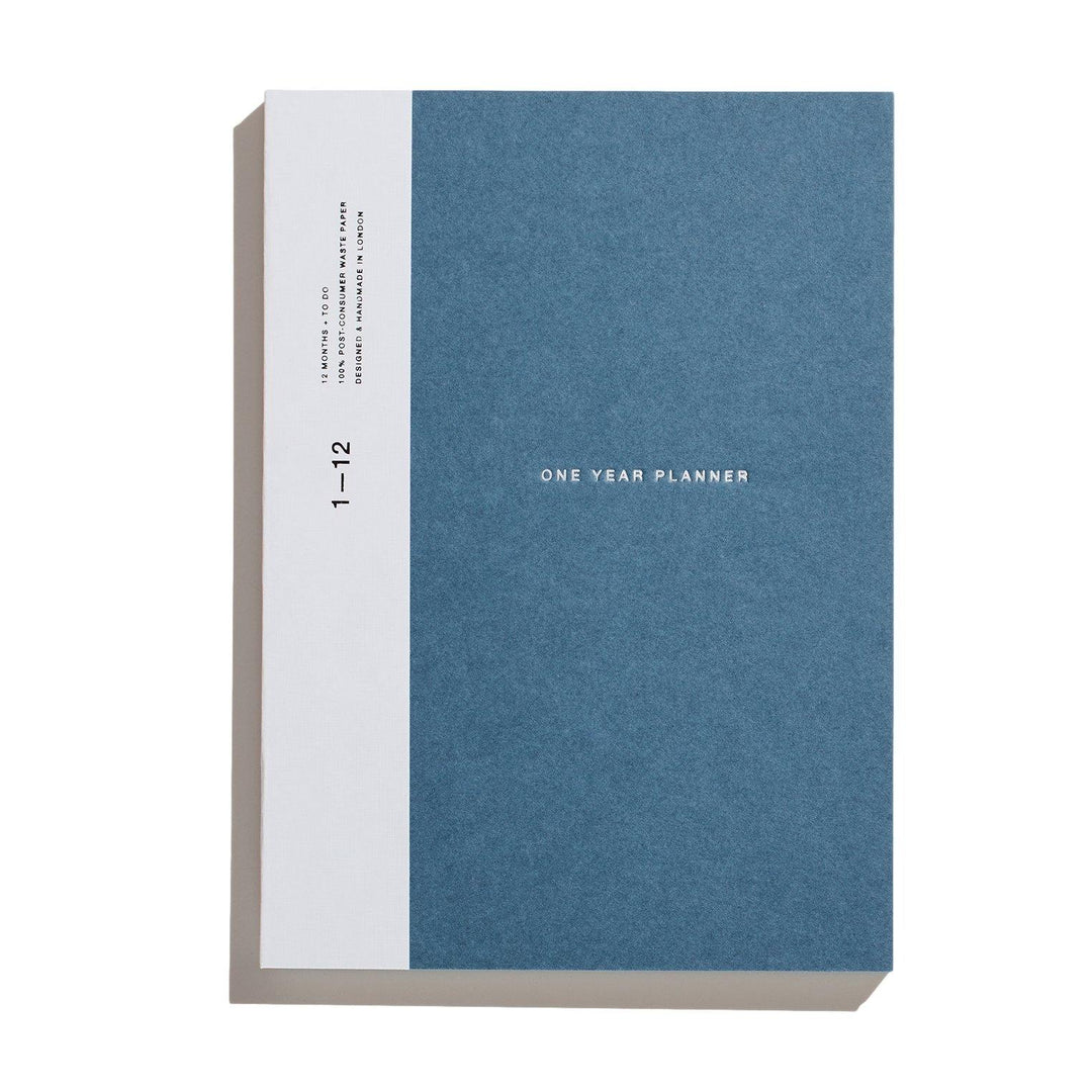 Before Breakfast – One Year Planner Stone Blue (Monthly + To Do) – Planificador Mensual A5 (19,6 x 14,1 cm)