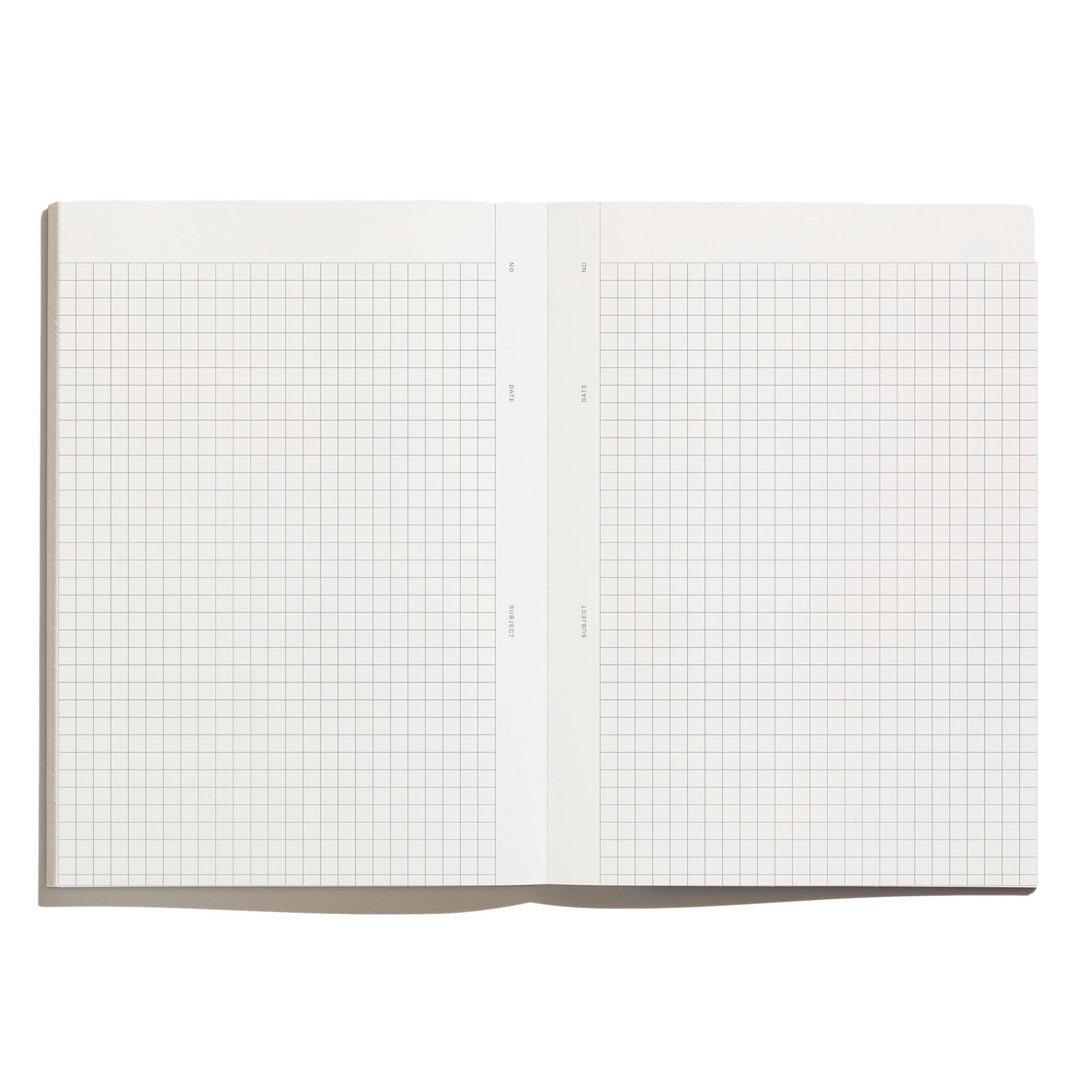 Before Breakfast – Every Day Notes Lilac Gray Grids – A5 Squared Notebook (19.6 x 14.1 cm)