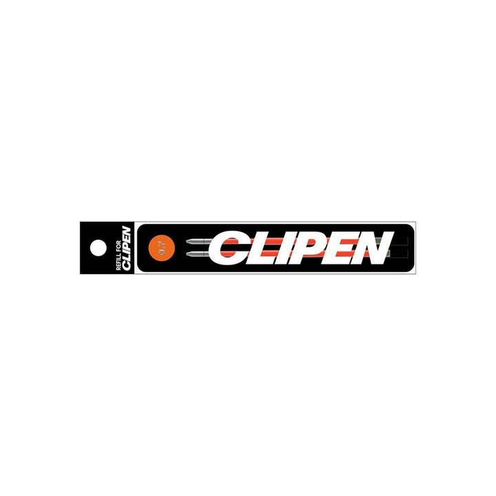 Clipen – Neon Citrus – Dos repuestos para bolígrafo 0,7 mm Naranja Neón