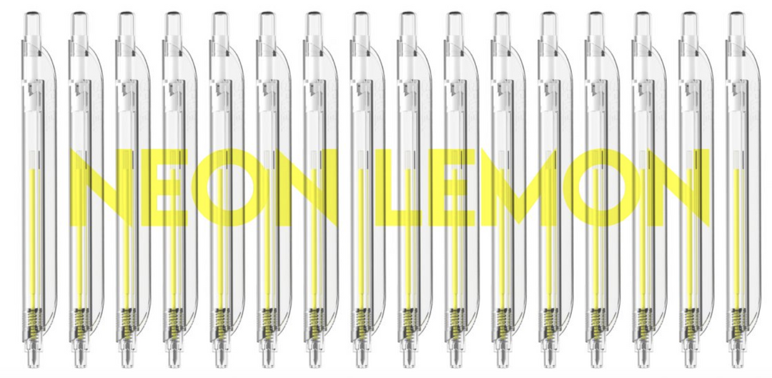 Clipen – Neon Lemon – Bolígrafo y Clip (14, 7 cm)