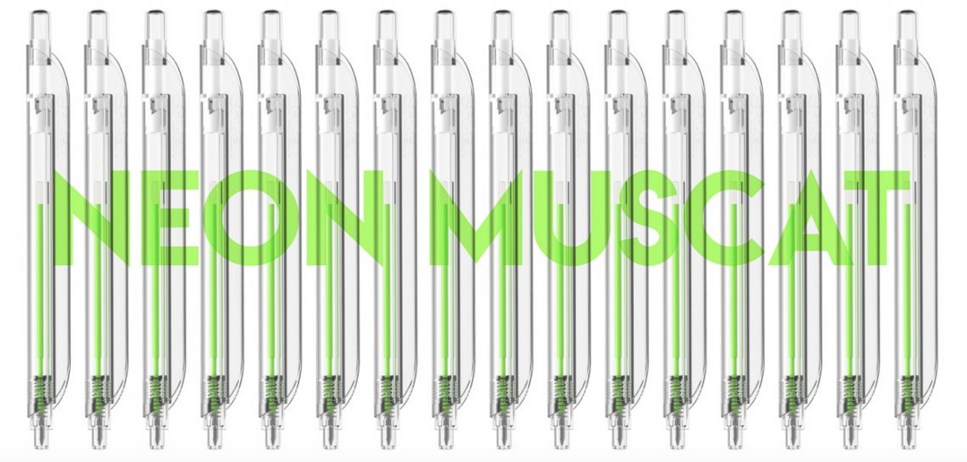 Clipen – Neon Muscat – Two Ballpoint Refills 0.7 mm Neon Green