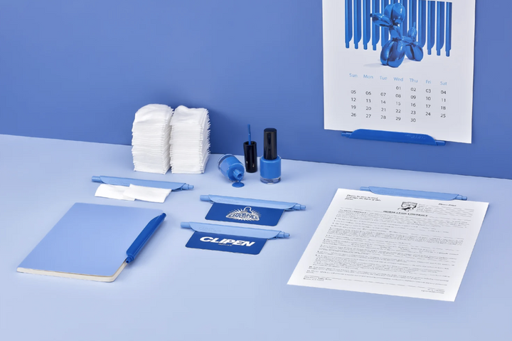 Clipen – Monster Blue – Bolígrafo y Clip (14, 7 cm)