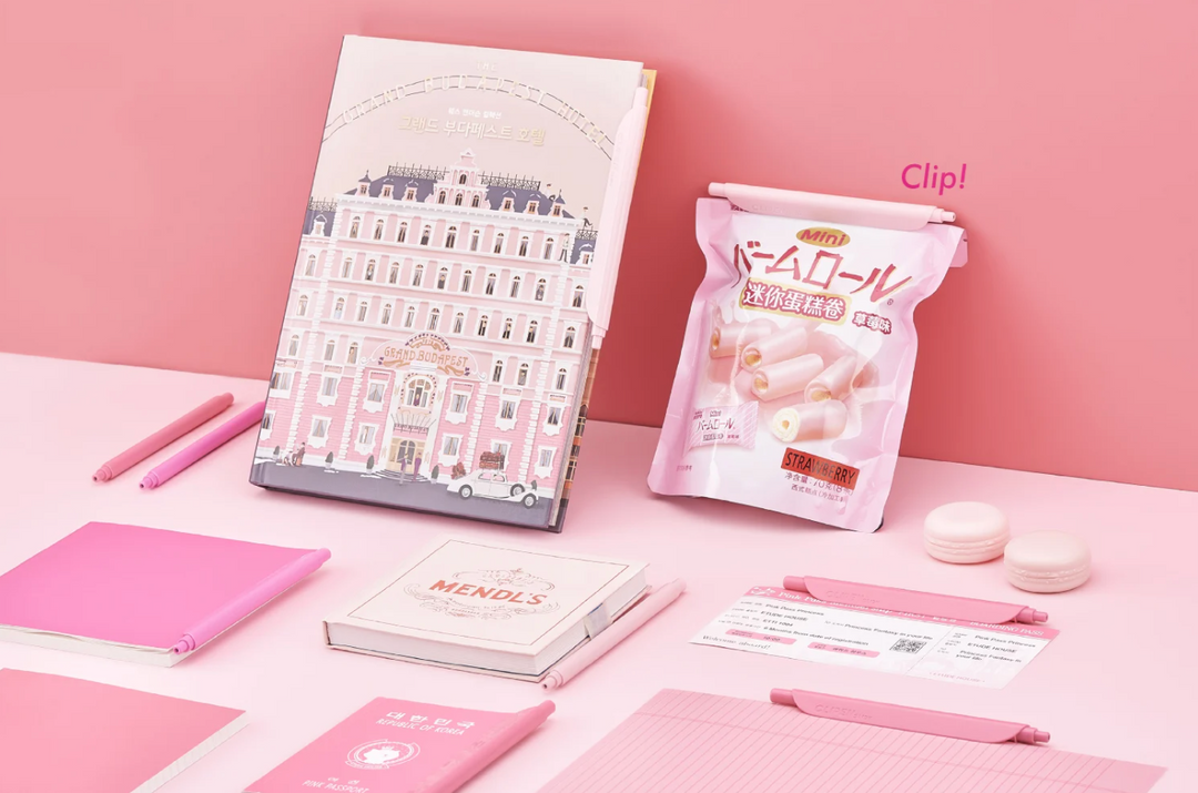 Clipen – Flamingo Pink – Ballpoint Pen and Clip (14.7 cm)