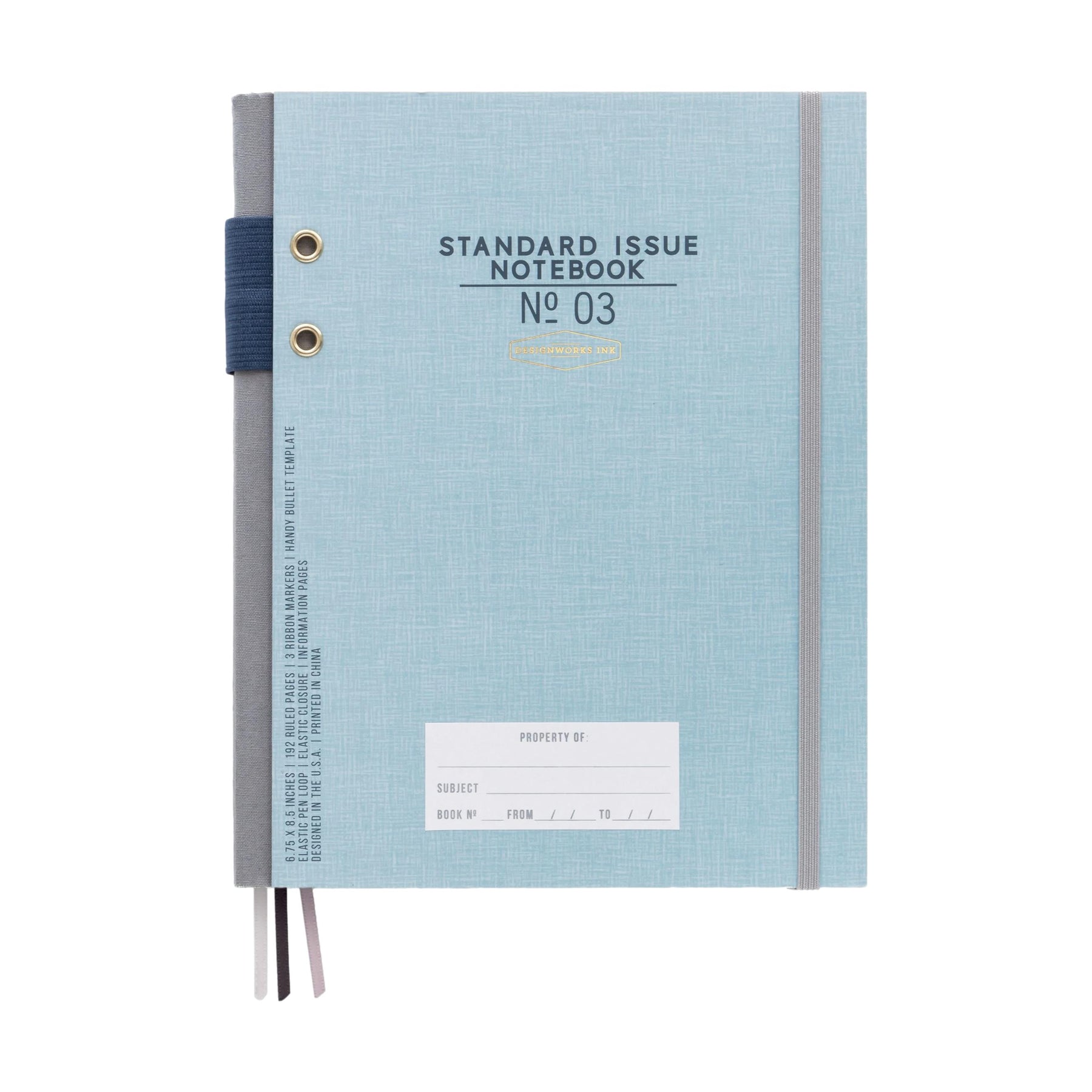 Designworks Ink Standard Issue Notebook No. 3 Blue Cuaderno Planif