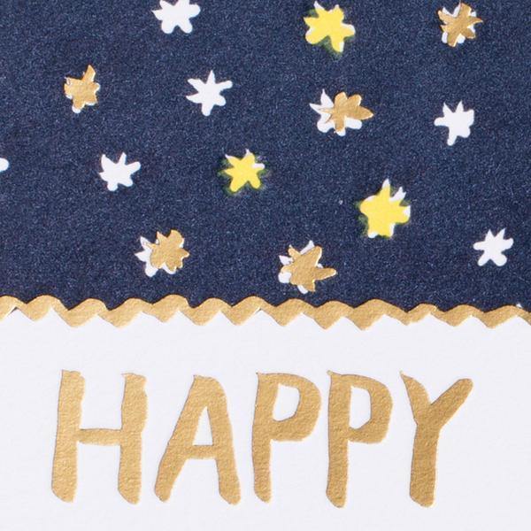 Egg Press - Stars Happy Birthday Card