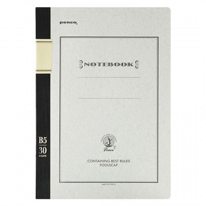 Penco - Foolscap Notebook Black - Cuaderno Rayado B5 (25,2 x 17,8cm)