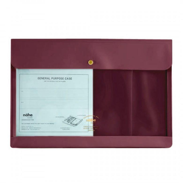 Hightide – Nähe General Purpose Case – Bordeaux document holder A4 (35 x 25 cm)