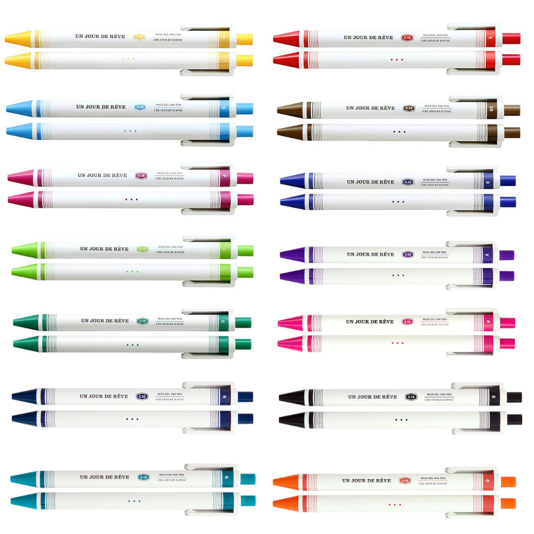 Iconic - Mild Gel Pen - Gel Ink Pens 0.38mm (14.10cm)