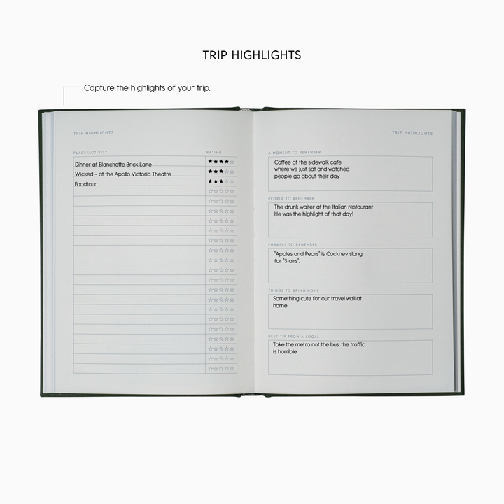 Kartotek – Travel Journal – Travel diary (13.5 x 18.5 cm)