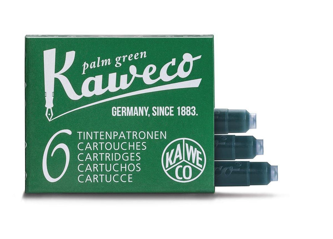 Kaweco - Box of 6 fountain ink cartridges - Palm Green