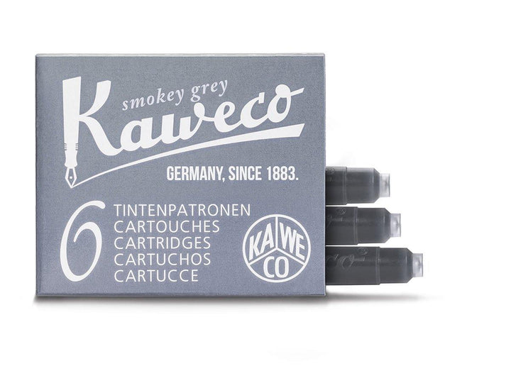 Kaweco - Caja de 6 cartuchos de tinta estilográfica – Smokey Grey