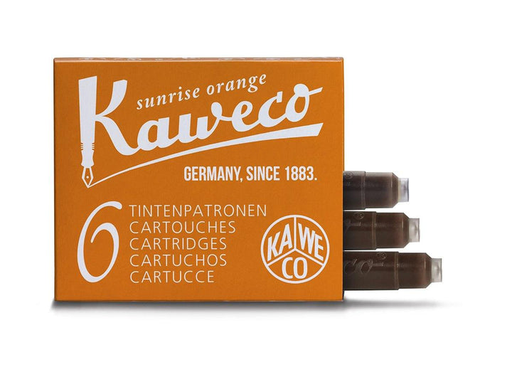 Kaweco - Box of 6 fountain ink cartridges - Sunrise Orange