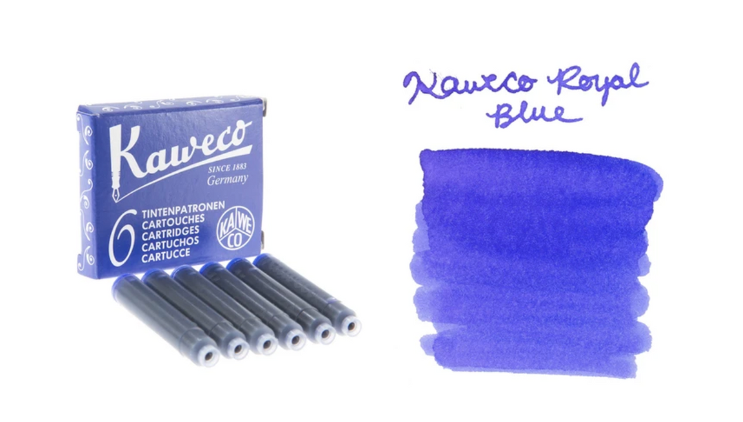 Kaweco - Box of 6 fountain ink cartridges - Royal Blue
