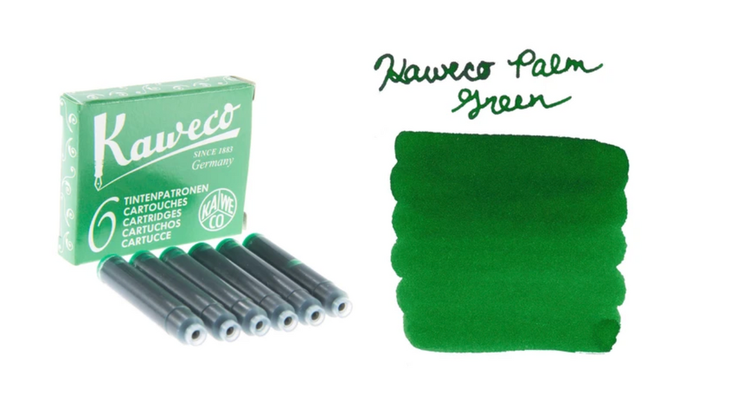 Kaweco - Box of 6 fountain ink cartridges - Palm Green