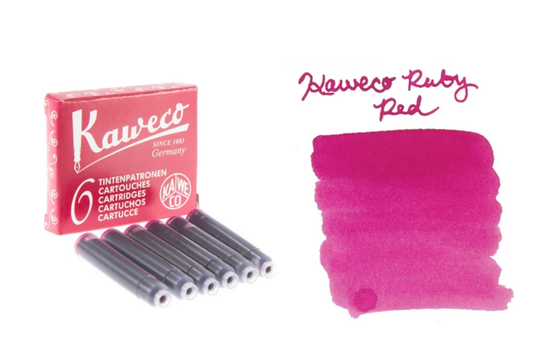 Kaweco - Box of 6 fountain ink cartridges - Ruby Red