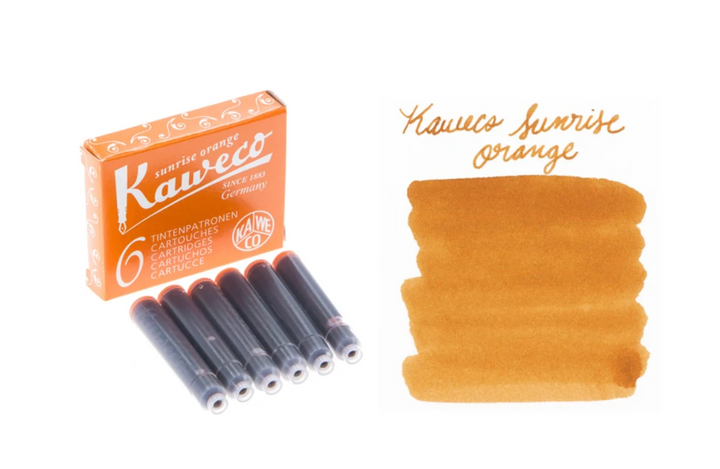 Kaweco - Box of 6 fountain ink cartridges - Sunrise Orange