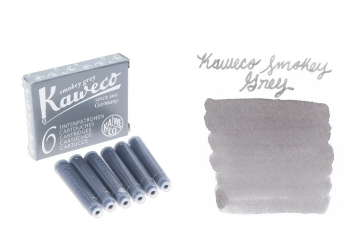 Kaweco - Caja de 6 cartuchos de tinta estilográfica – Smokey Grey