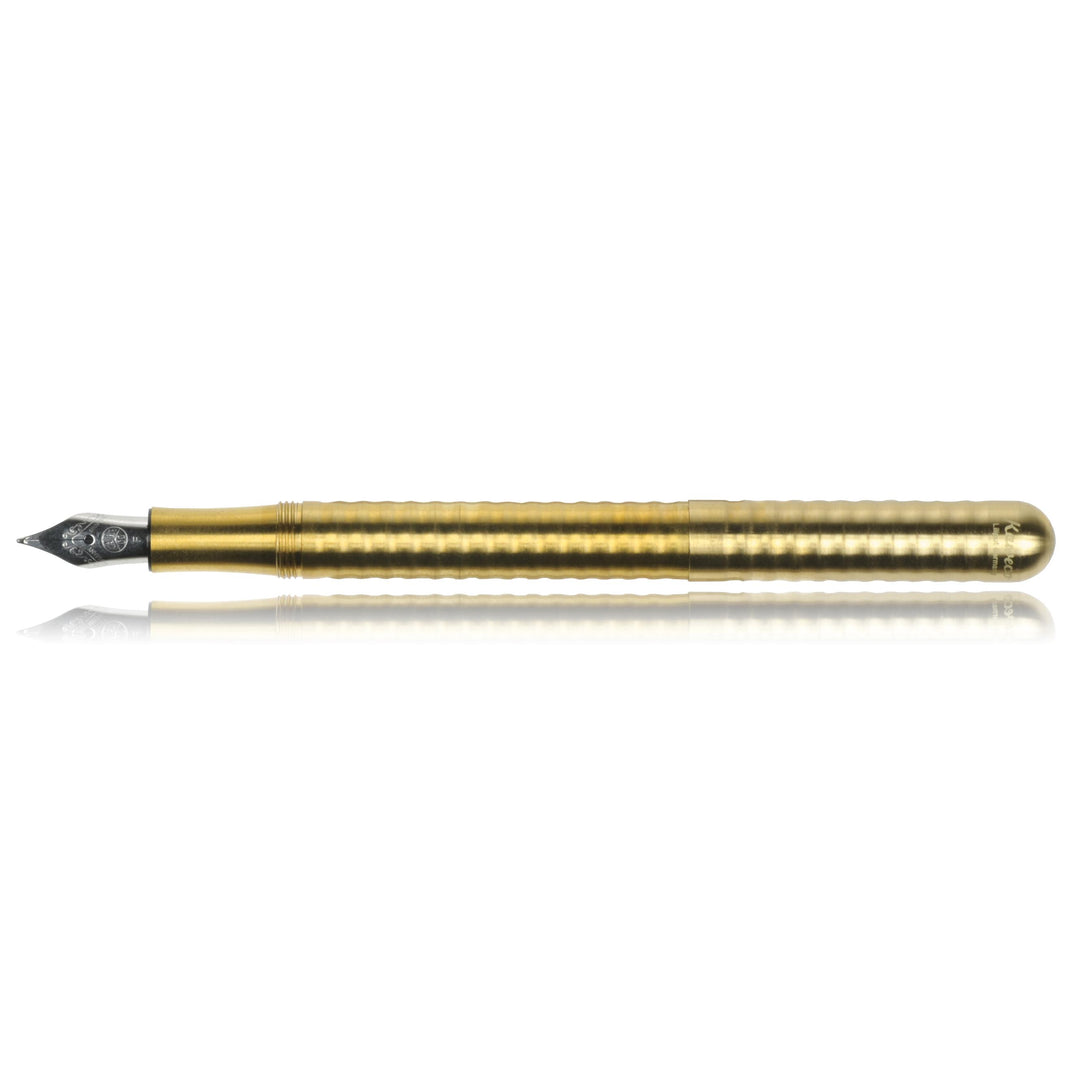 Kaweco - Liliput Wave - Fountain Pen M Brass (9,8cm)
