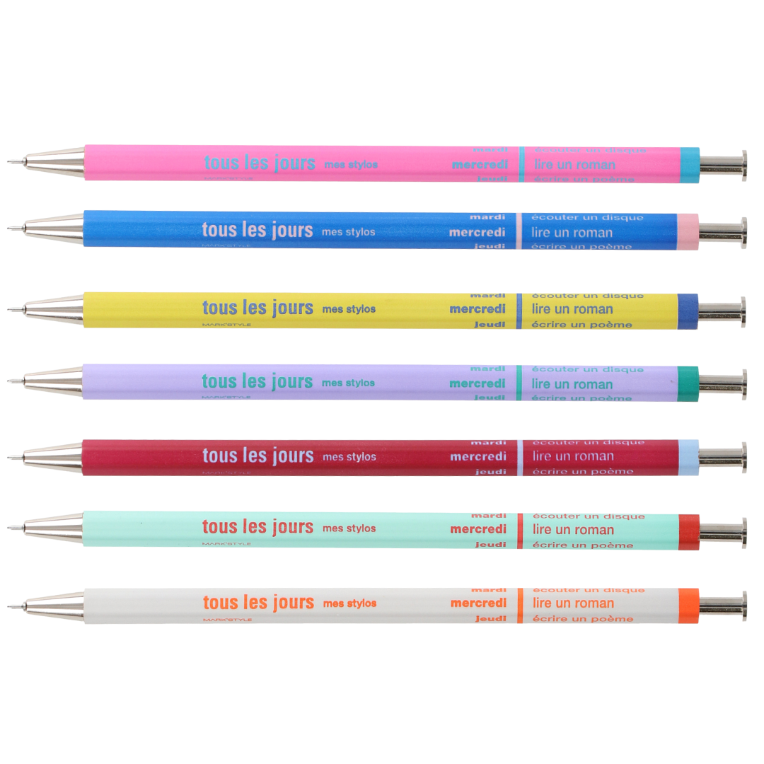 Mark's - Days NEW Colors - Bolígrafo de gel 0,5  varios colores (15,3cm)