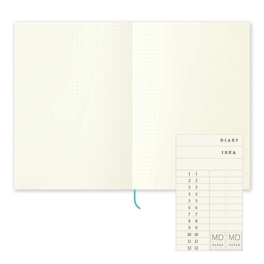 Midori MD Paper – MD Notebook Journal – Cuaderno Malla de Puntos A5 (14,8 x 21cm)