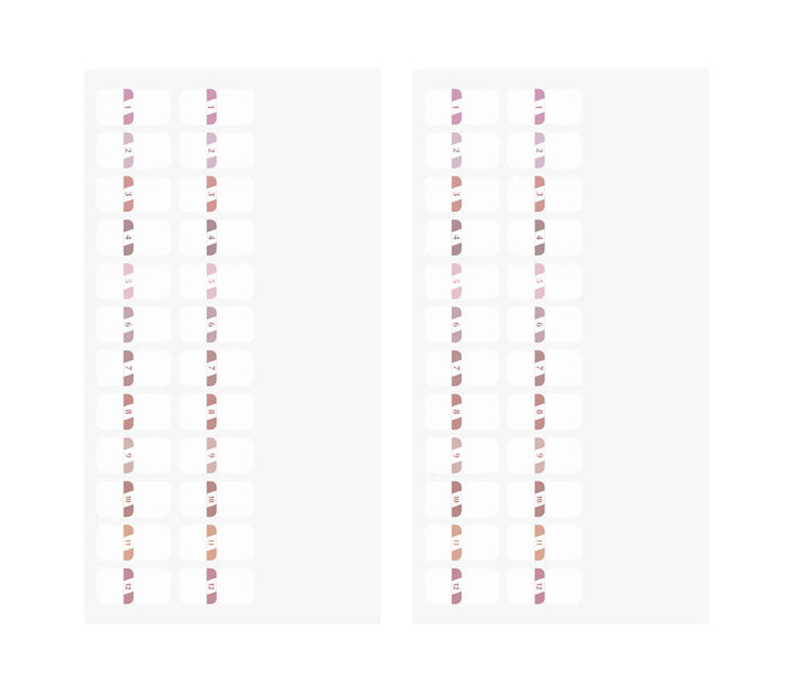 Midori - Index Label Chiratto Numbers - Marcadores adhesivos para índices (1,9 x 2 cm)