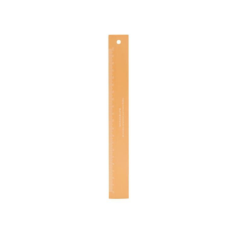 Monograph – Ruler Orange – 20 cm wooden ruler