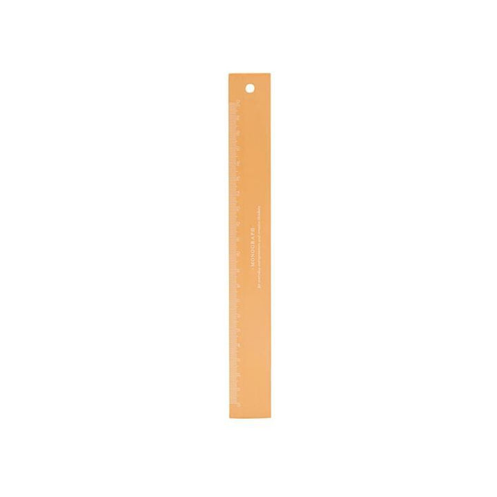 Monograph – Ruler Orange – 20 cm wooden ruler