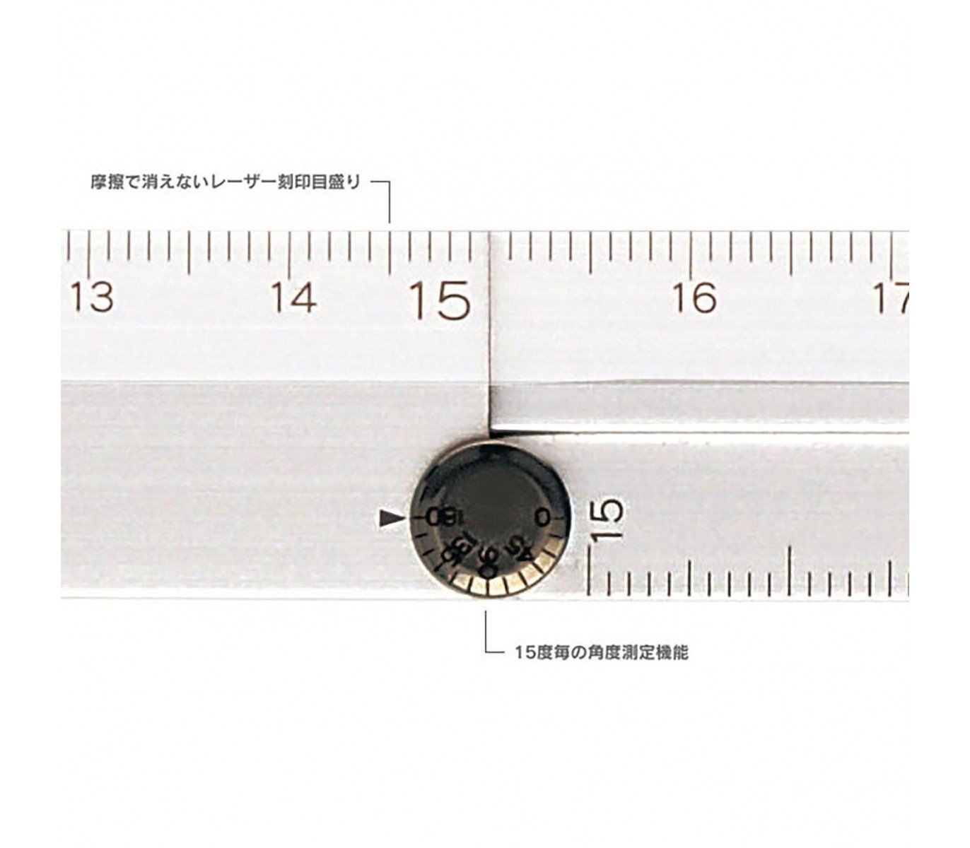 Midori – Aluminum Mutiple Ruler – Silver aluminum folding ruler (15 ...