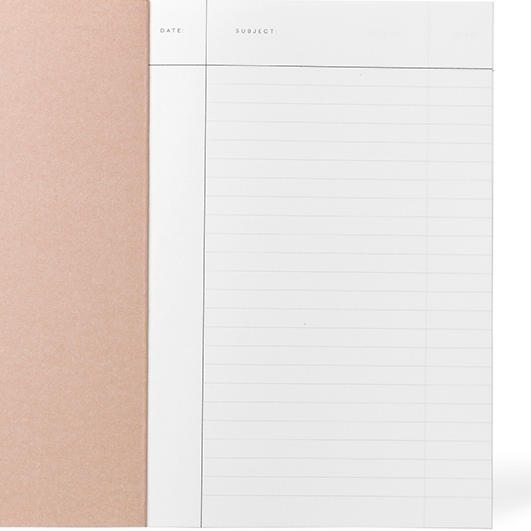 Notem Studio – Vita – Red Lined Notebook B6 (12.7 x 18.5cm)