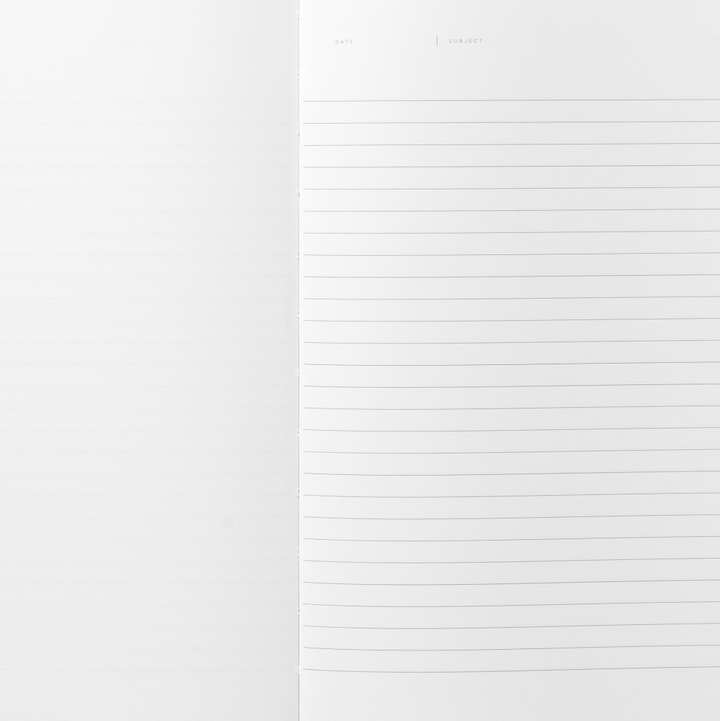 Notem Studio – Uma – Gray Lined and Smooth Notebook B5 (18.5 x 24 cm)