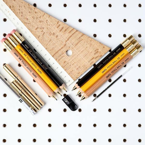 OHTO- 2 Repuestos bolígrafo Pencil Ball 1.0 - Punta de 1,0 mm - Pack 2 uds Tinta Negra