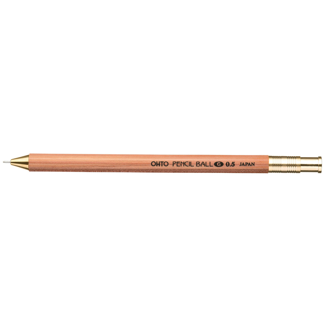 OHTO - Pencil Ball Gel - 0.5mm Wood Gel Ink Pen (13.7cm)