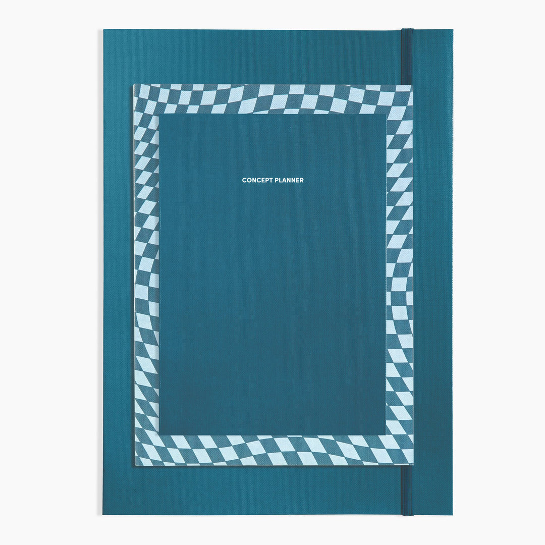Poketo - Concept Planner in Teal - Planificador Semanal A5 Verde Azulado (14,8 x 21 cm)