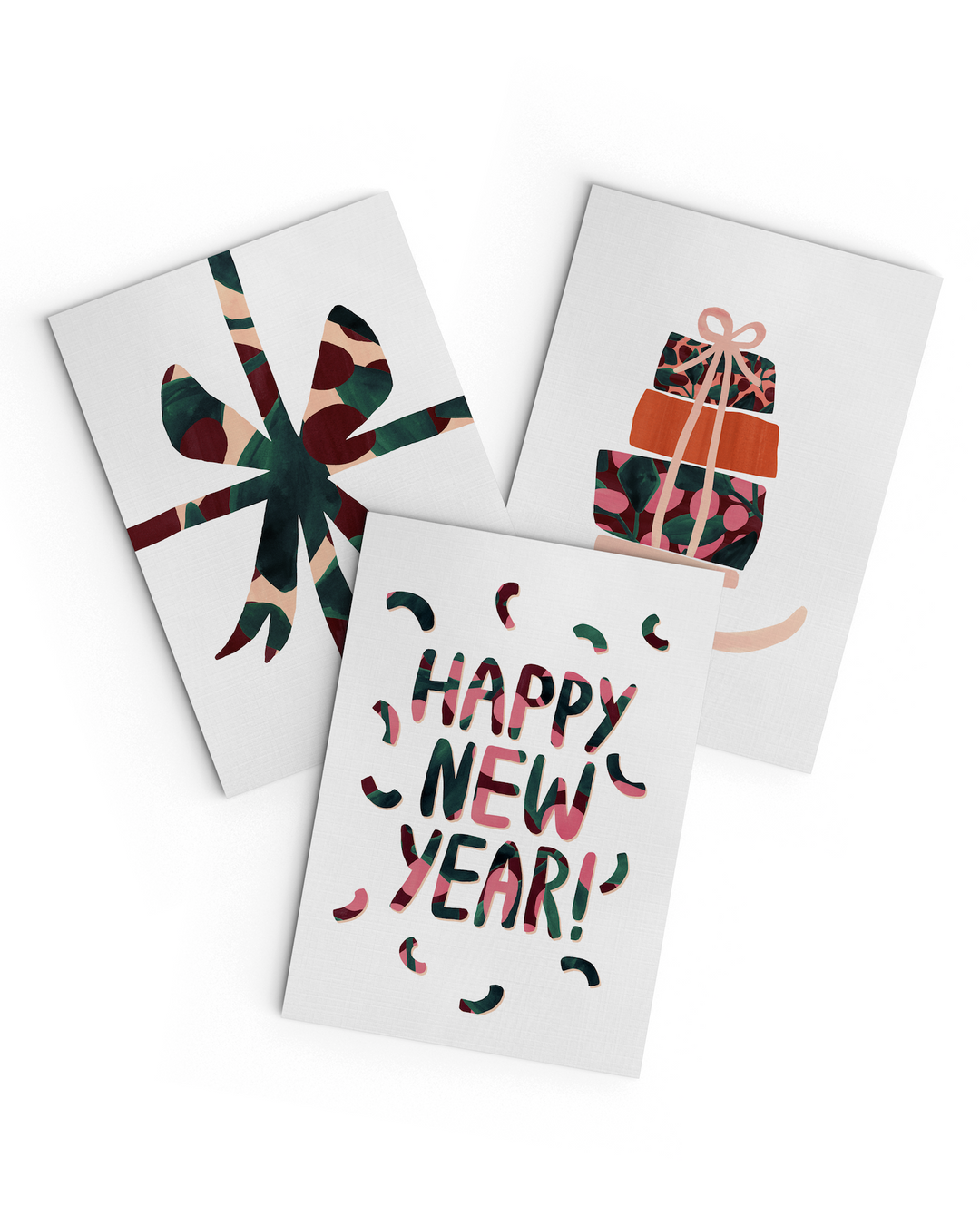 felicitaciones de navidad pretty paper