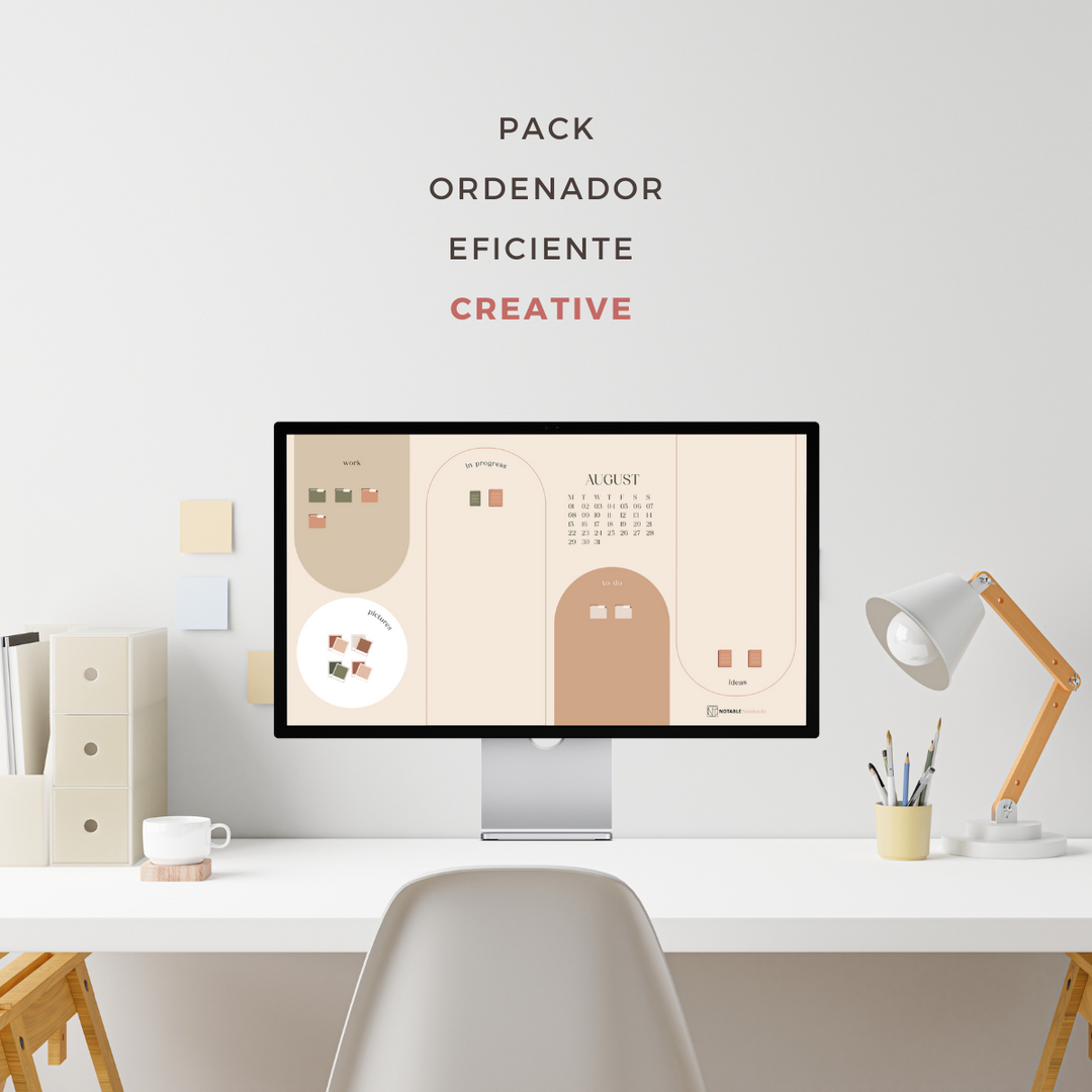 Notable Notebooks – Digital Pack 2023 - CREATIVE efficient computer (wallpaper + icons)