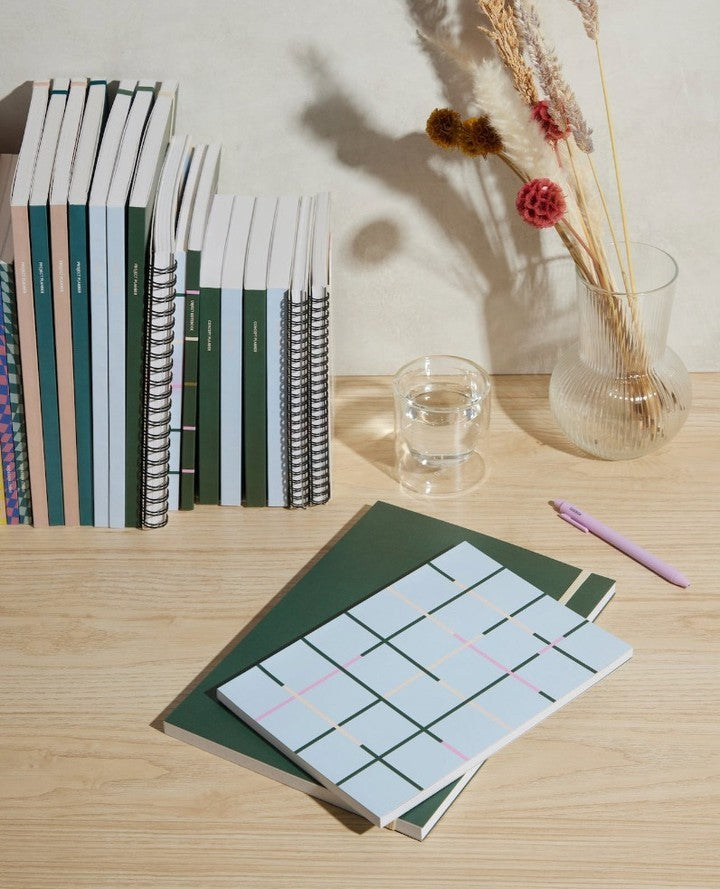 Notebook Object Poketo - Object Notebook in Light Blue - Cuaderno Liso B5 (17,8 x 24,8 ...