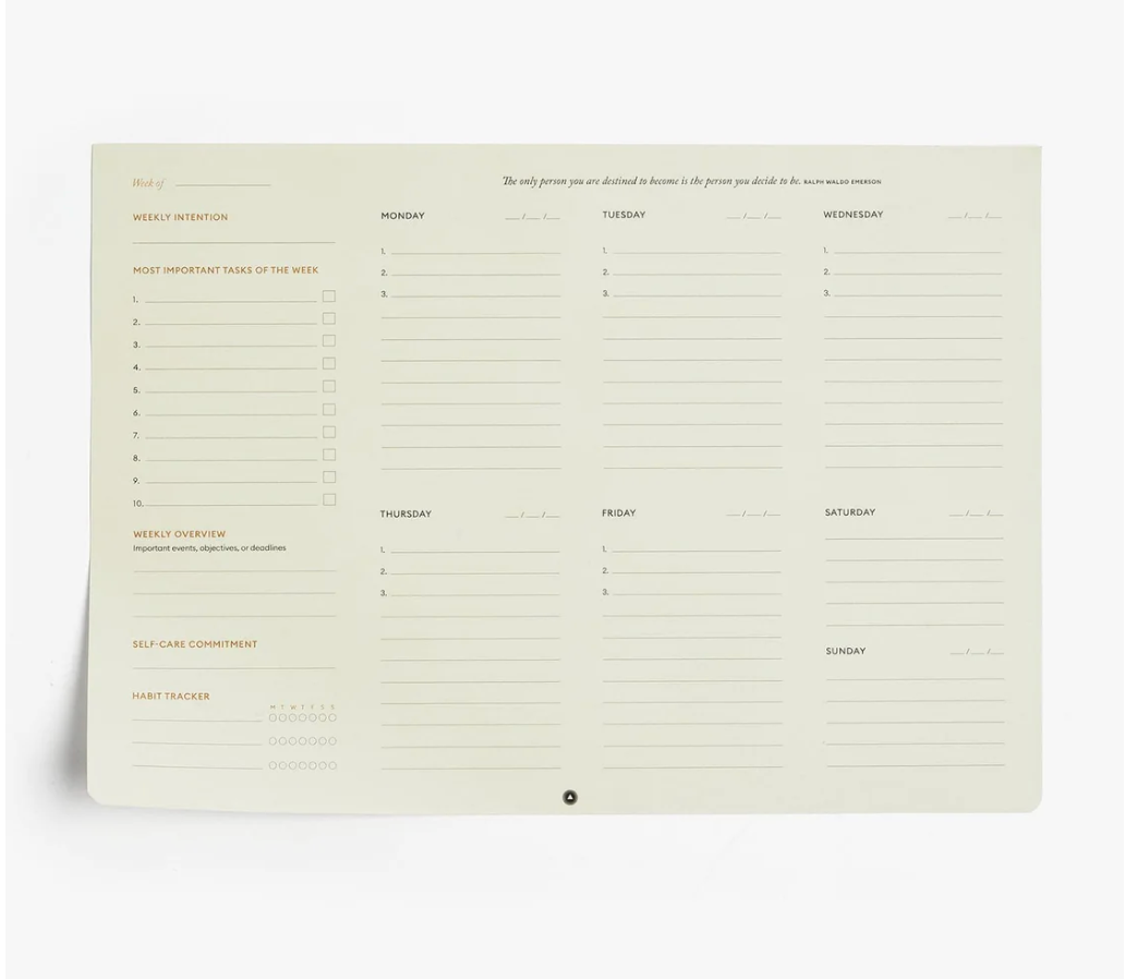 Intelligent Change - Productivity Weekly Desk Pad – A4 Weekly Planner (21 x 29.7 cm)