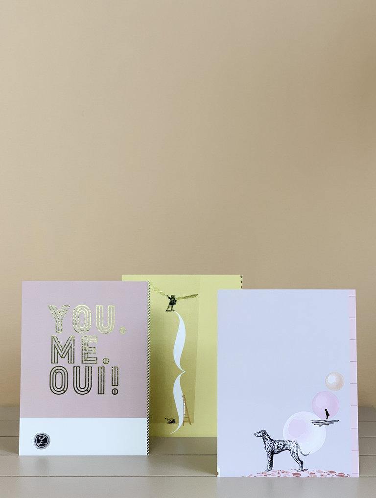 Tinne + Mia – Yes Girl Yes – Postal A6 (10,5 x 14,8 cm)