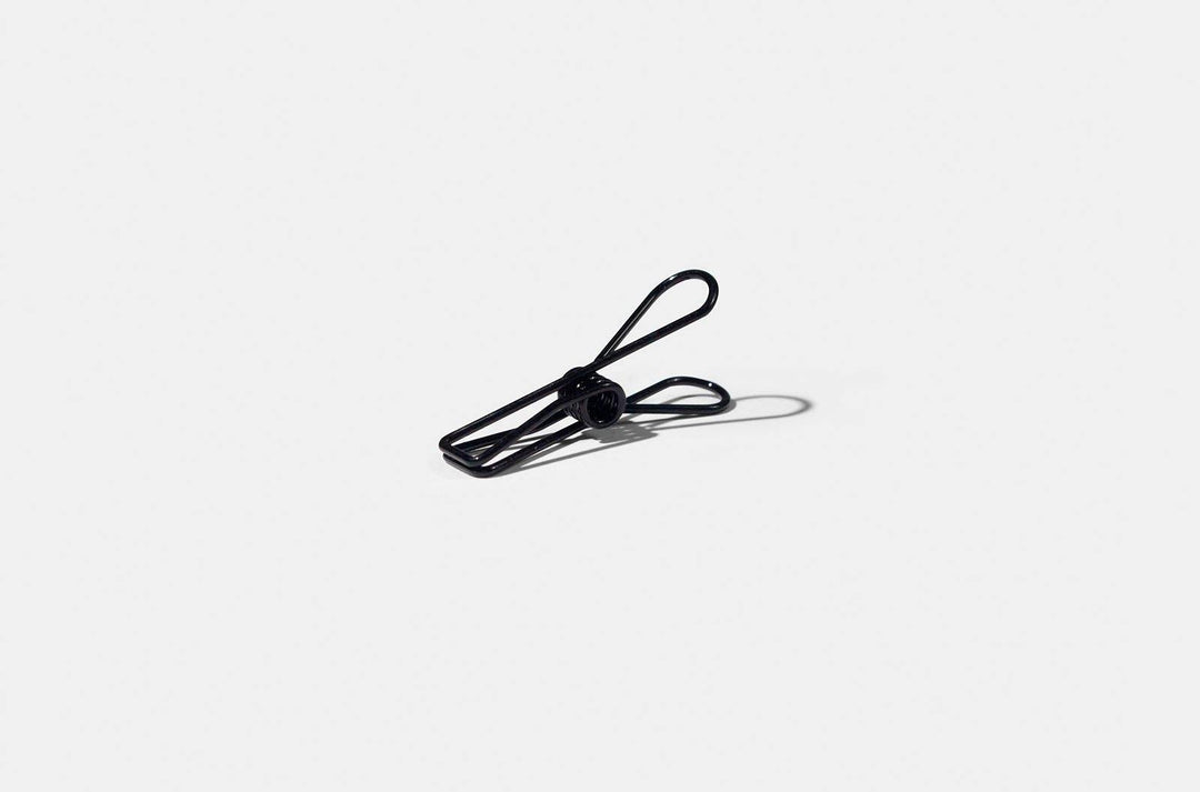 Tools to Liveby - Wire Clips - Set of 12 Black Clips (3.2cm)