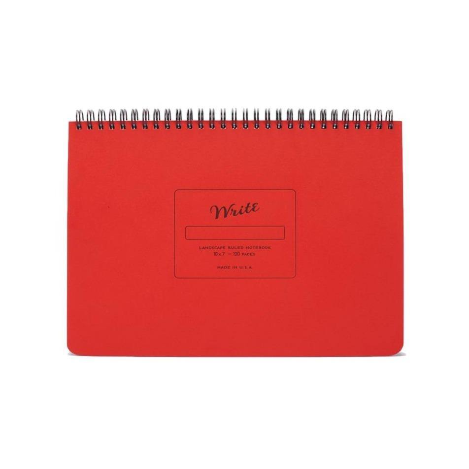 Write Notepads & Co – Landscape Notebook Red  – Cuaderno Rayado B5 (17,8 x 25,4cm)