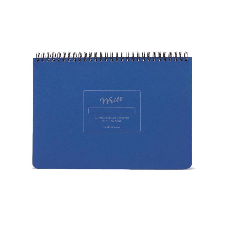 Write Notepads &amp; Co – Landscape Notebook Blue – Ruled Notebook B5 (17.8 x 25.4cm)