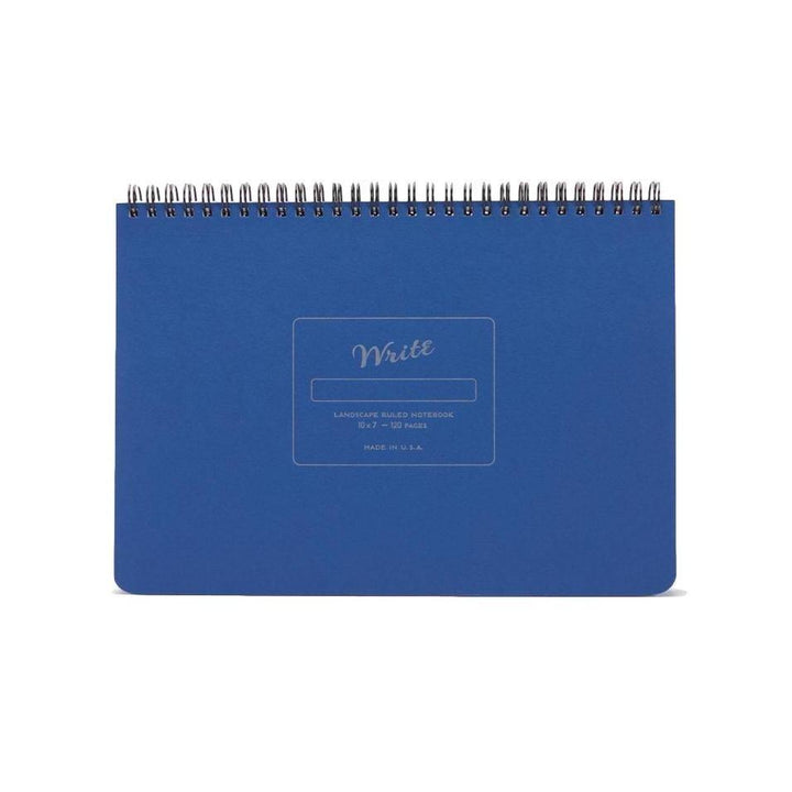 Write Notepads &amp; Co – Landscape Notebook Blue – Ruled Notebook B5 (17.8 x 25.4cm)