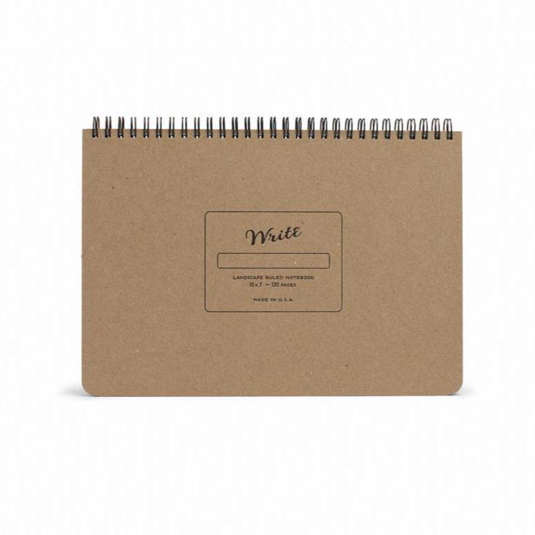 Write Notepads & Co – Landscape Notebook Kraft  – Cuaderno Rayado B5 (17,8 x 25,4cm)