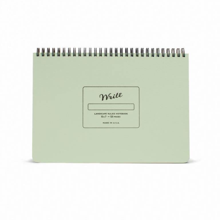 Write Notepads &amp; Co – Landscape Notebook Pistachio – Ruled Notebook B5 (17.8 x 25.4cm)