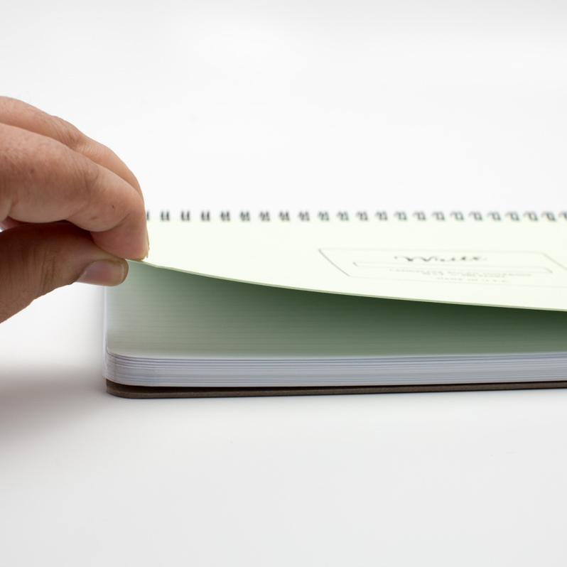Write Notepads & Co – Landscape Notebook Pistachio  – Cuaderno Rayado B5 (17,8 x 25,4cm)