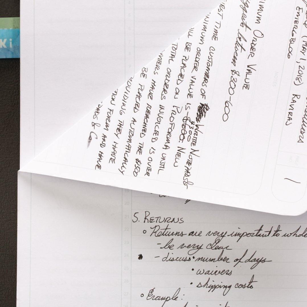 Write Notepads & Co – Meeting Notebook Black – Cuadernos rayado B5 (17,8 x 25,4cm)